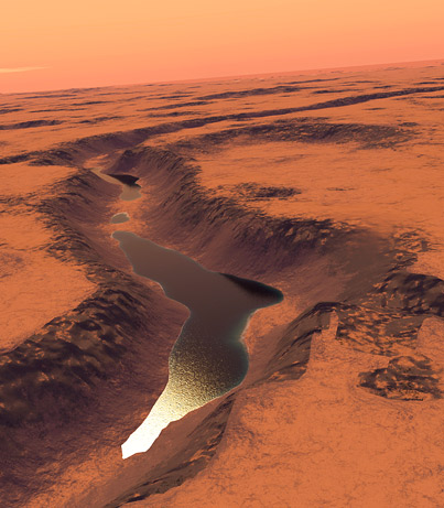 火星湖模擬圖